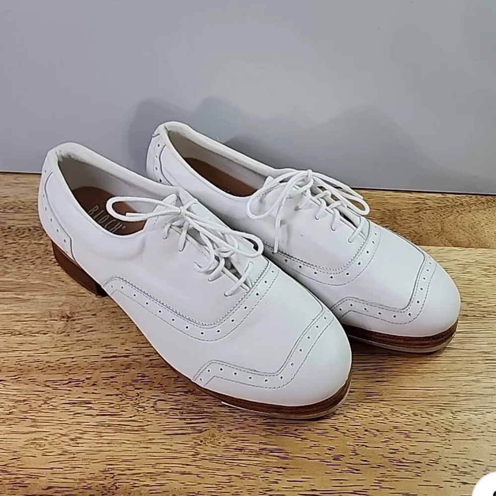 Bloch Jason Samuel White Tap Shoes (Men 7/Women 9)